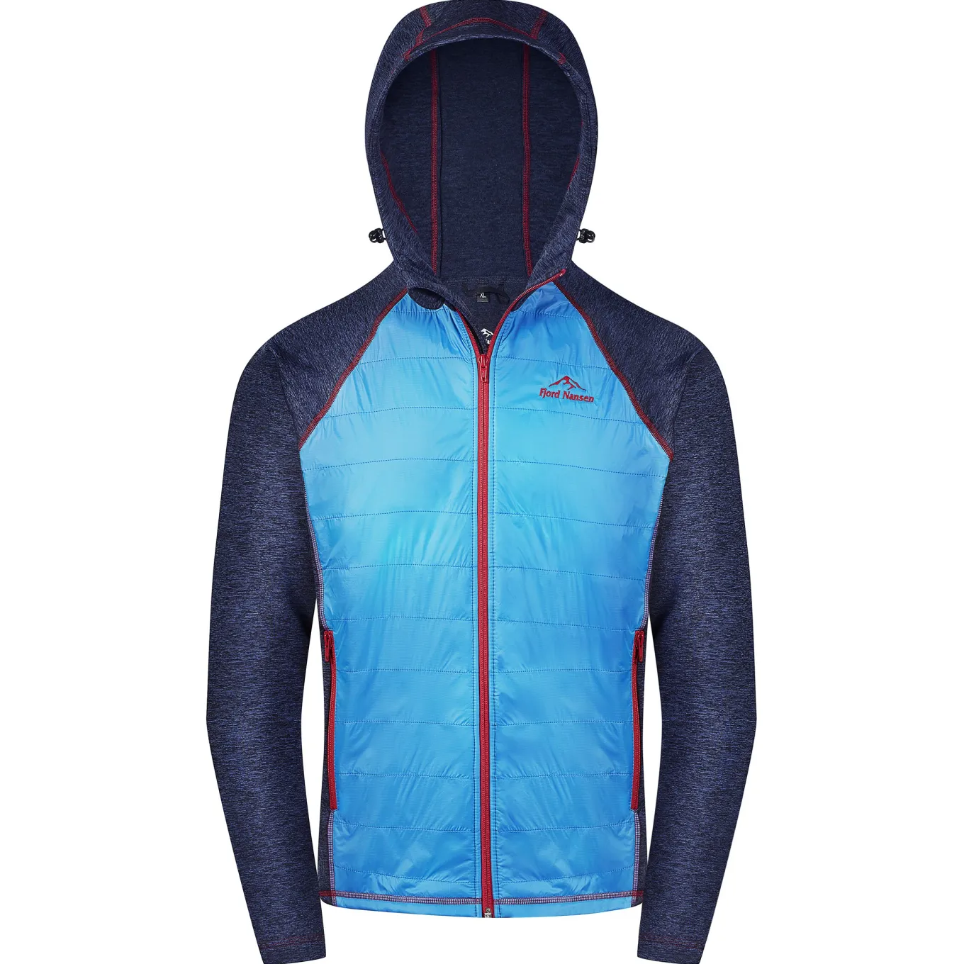 Fjord Nansen Bluzy|Bluza HASVIK WIND MEN blue/navy melange/red