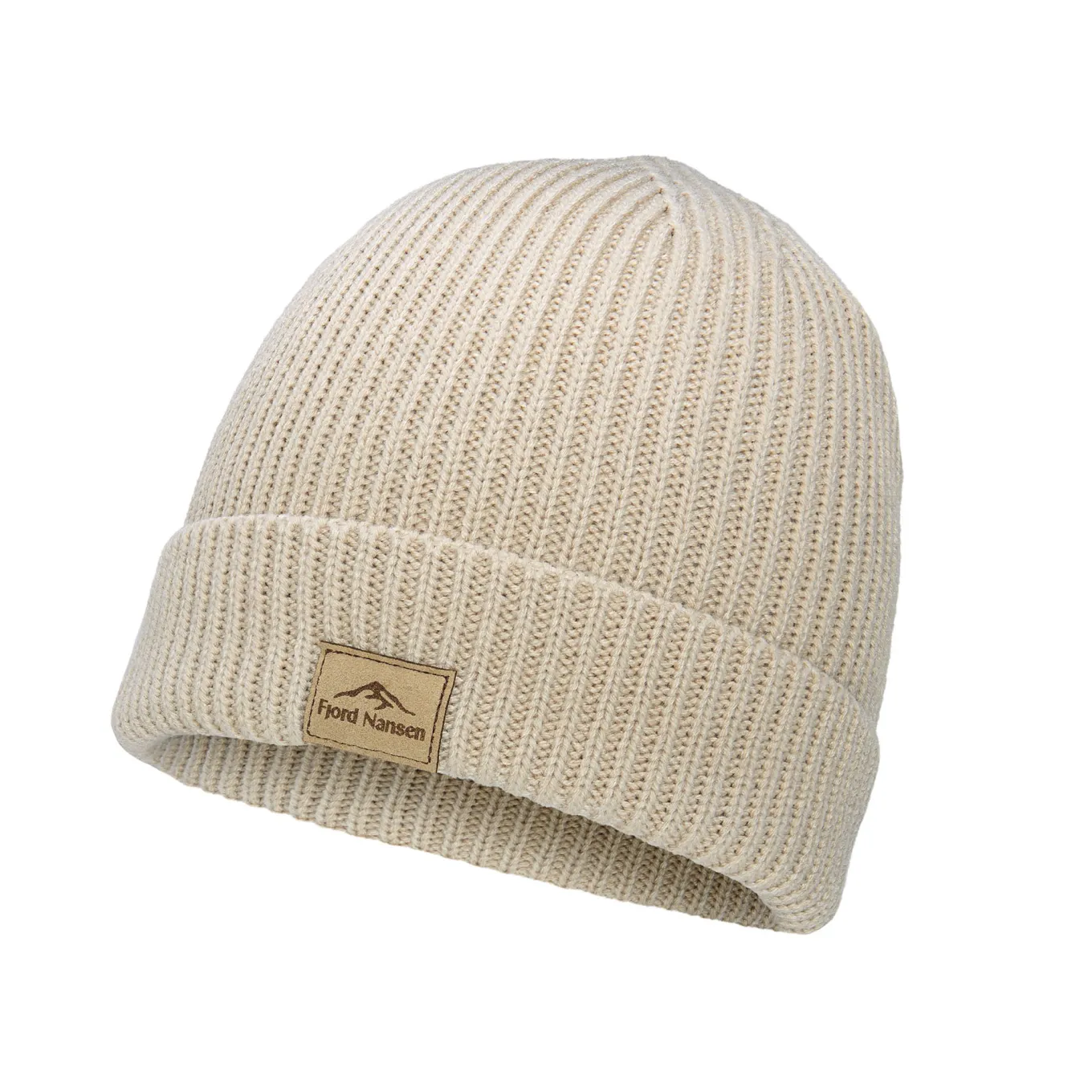 Fjord Nansen Czapki Zimowe|Czapka HYGGE BEANIE beige