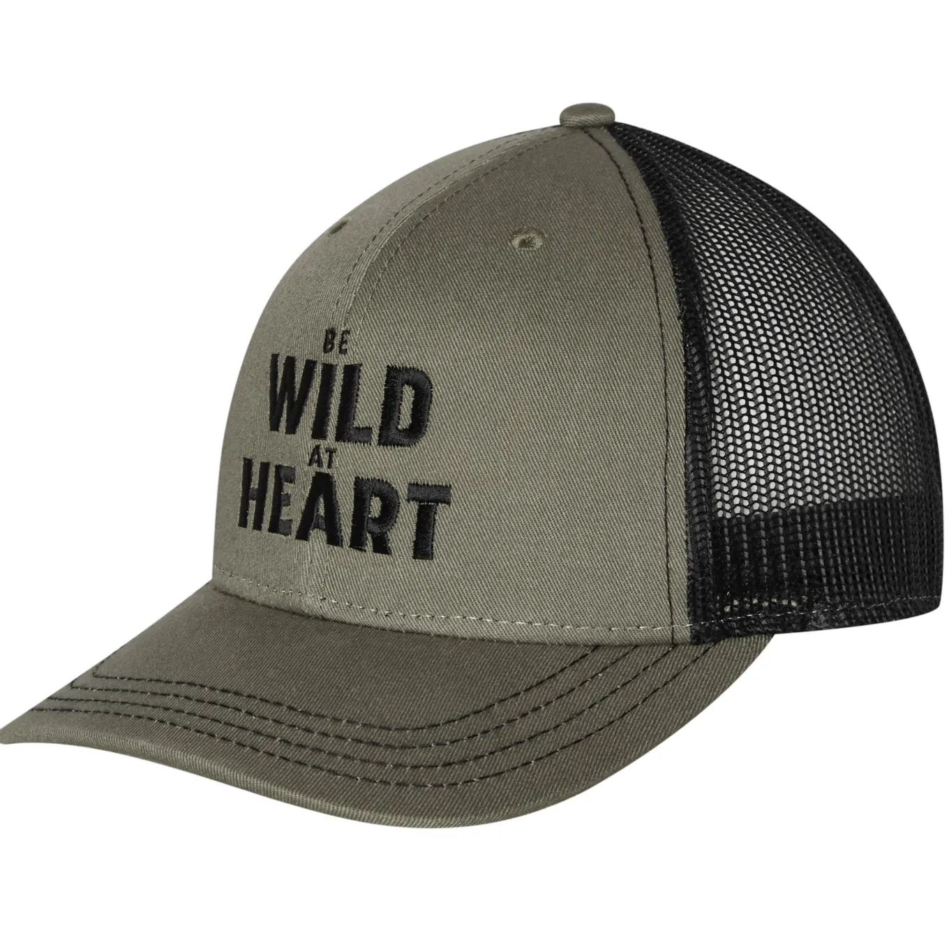 Fjord Nansen Czapki Letnie|Czapka z daszkiem TRUCKER CAP BWAH olive/black