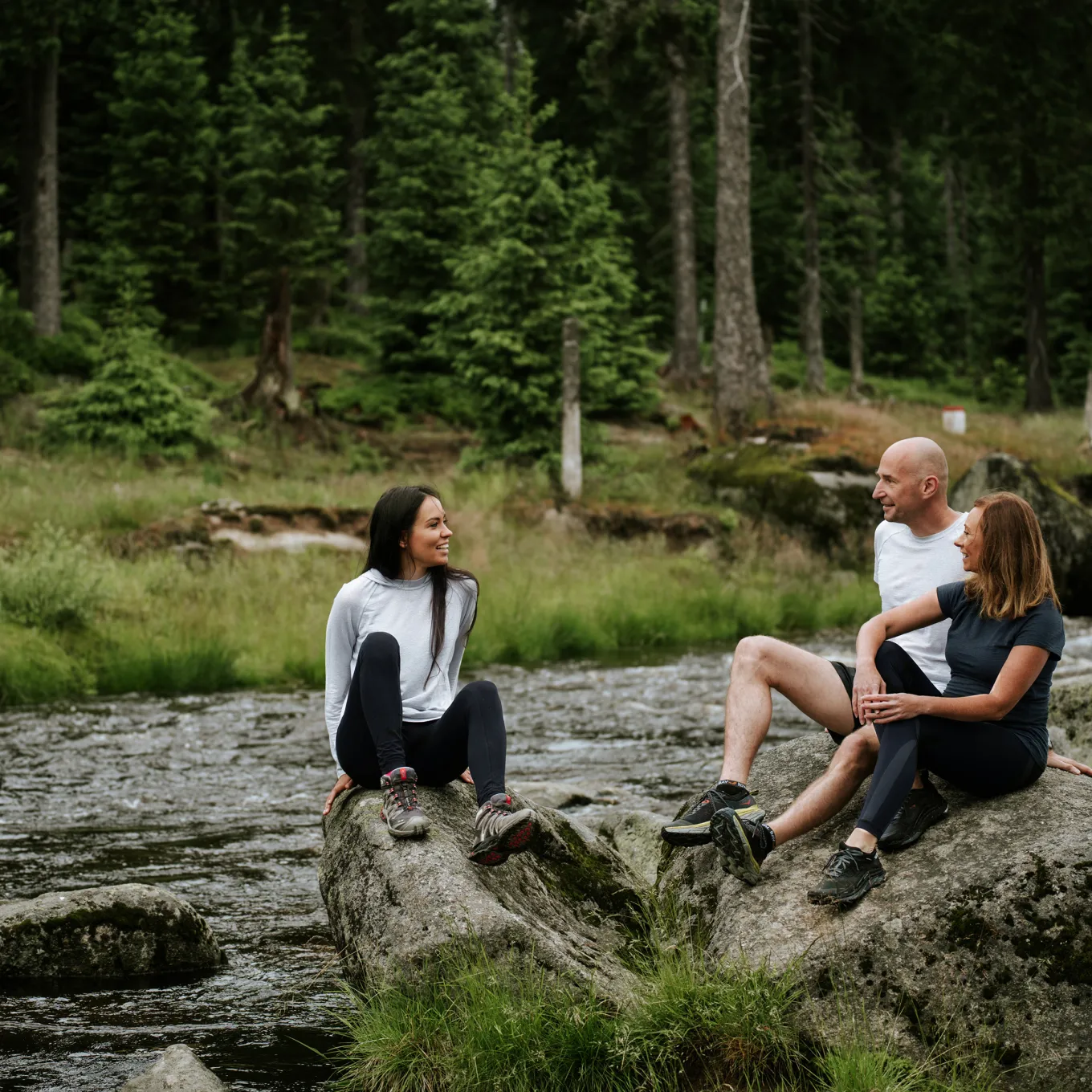 Fjord Nansen Koszulki|Bielizna|Koszulka CHILO T-SHIRT WOMEN essential grey