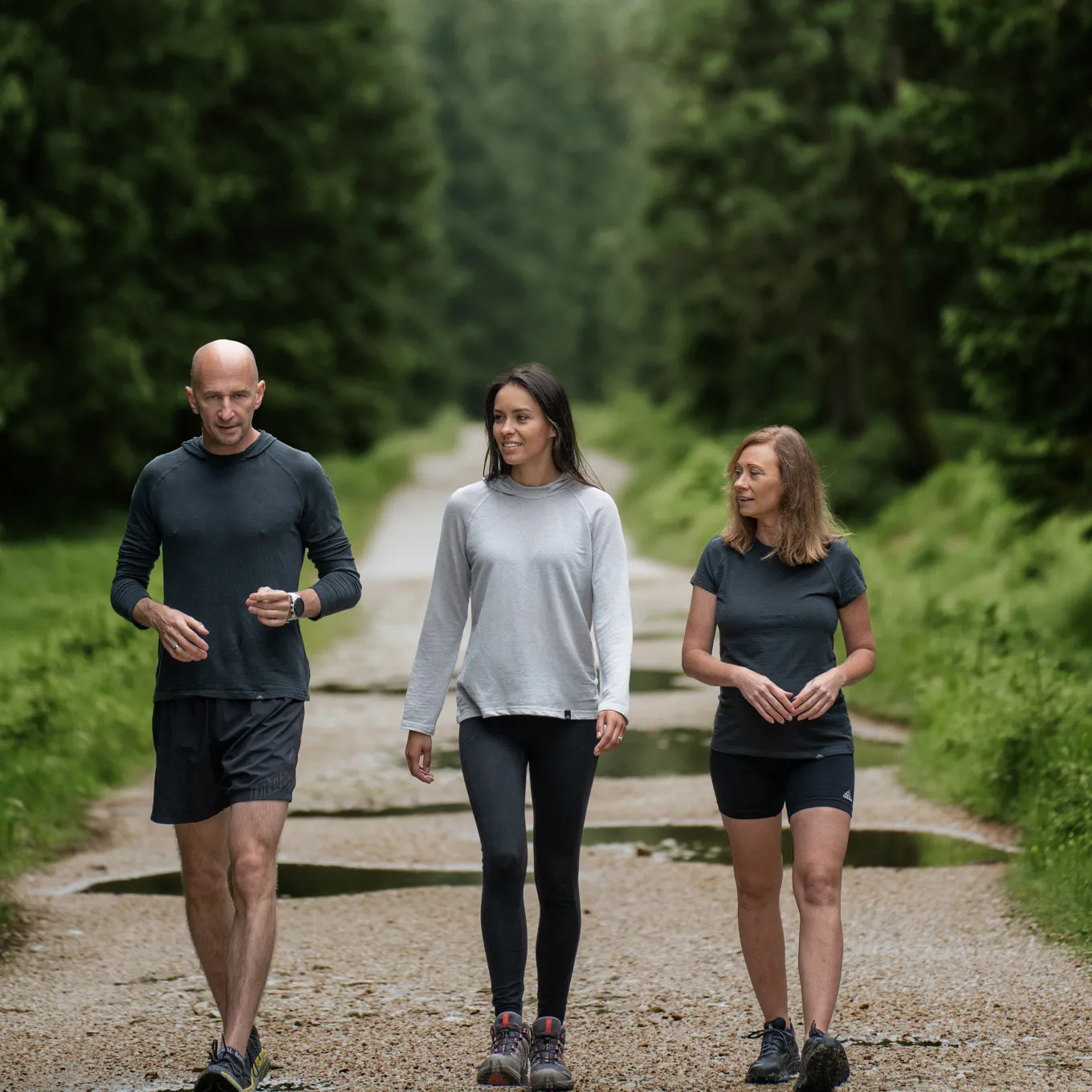 Fjord Nansen Koszulki|Bielizna|Koszulka CHILO T-SHIRT WOMEN rocky grey