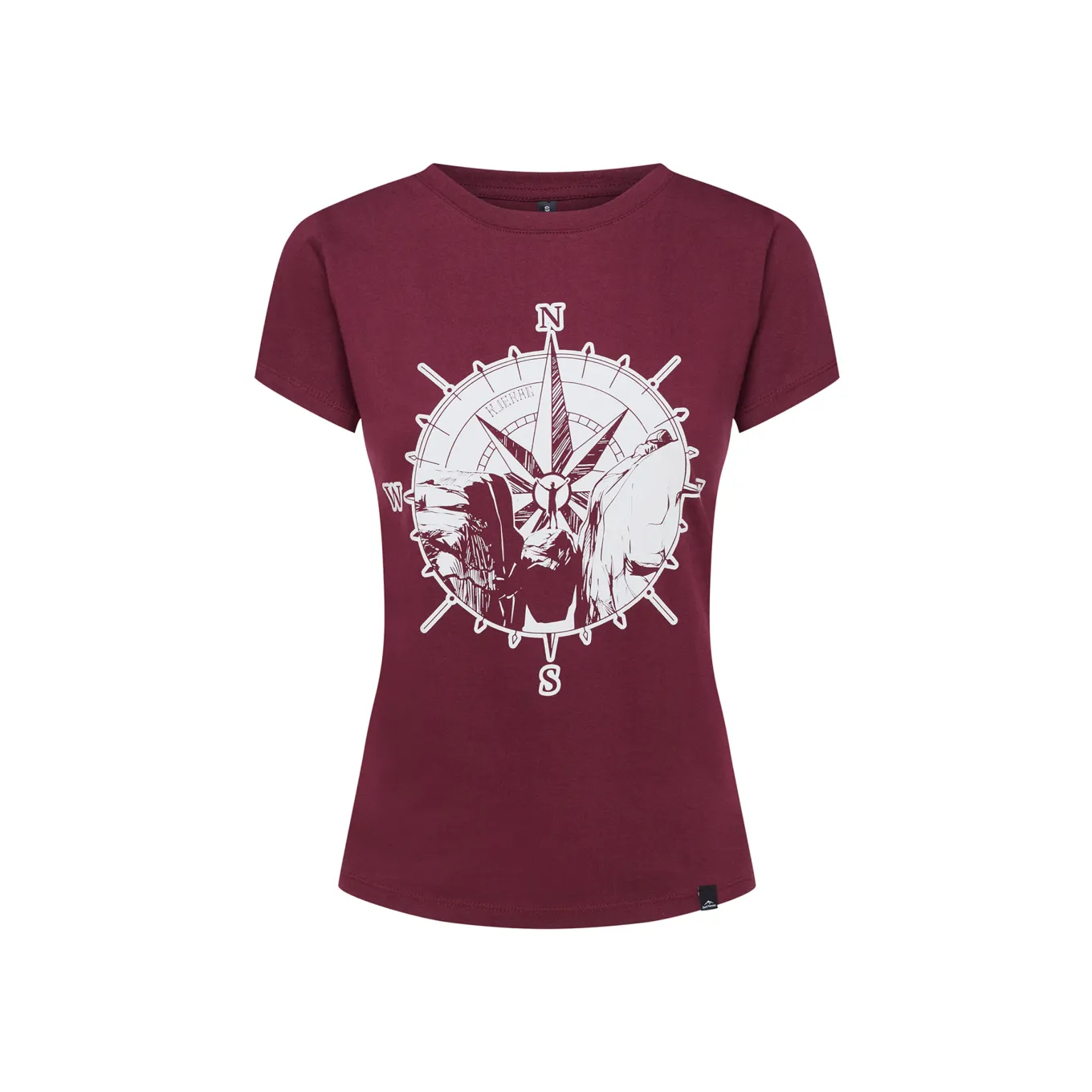 Fjord Nansen Koszulki|Koszulka KJERAG WOMEN burgundy
