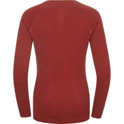 Fjord Nansen Bielizna|Koszulka OXIVA MERINO LONGSLEEVE WOMEN oaky red