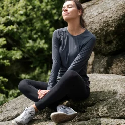 Fjord Nansen Koszulki|Bielizna|Koszulka RIX LONGSLEEVE WOMEN rocky grey