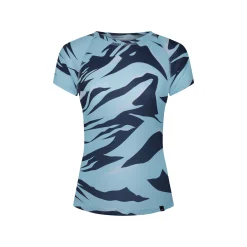 Fjord Nansen Koszulki|Bielizna|Koszulka RIX PRINT T-SHIRT WOMEN mountin & wave blue