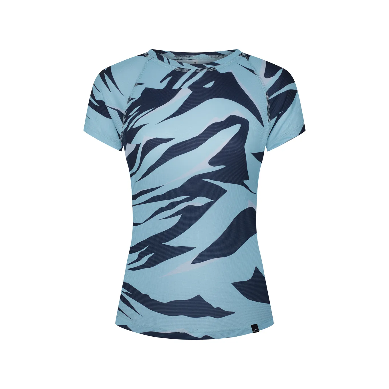 Fjord Nansen Koszulki|Bielizna|Koszulka RIX PRINT T-SHIRT WOMEN mountin & wave blue