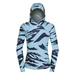 Fjord Nansen Koszulki|Bluzy|Koszulka RIX PRINT UNISEX HOODED Mountain&Wave Blue