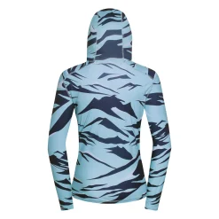 Fjord Nansen Koszulki|Bluzy|Koszulka RIX PRINT UNISEX HOODED Mountain&Wave Blue