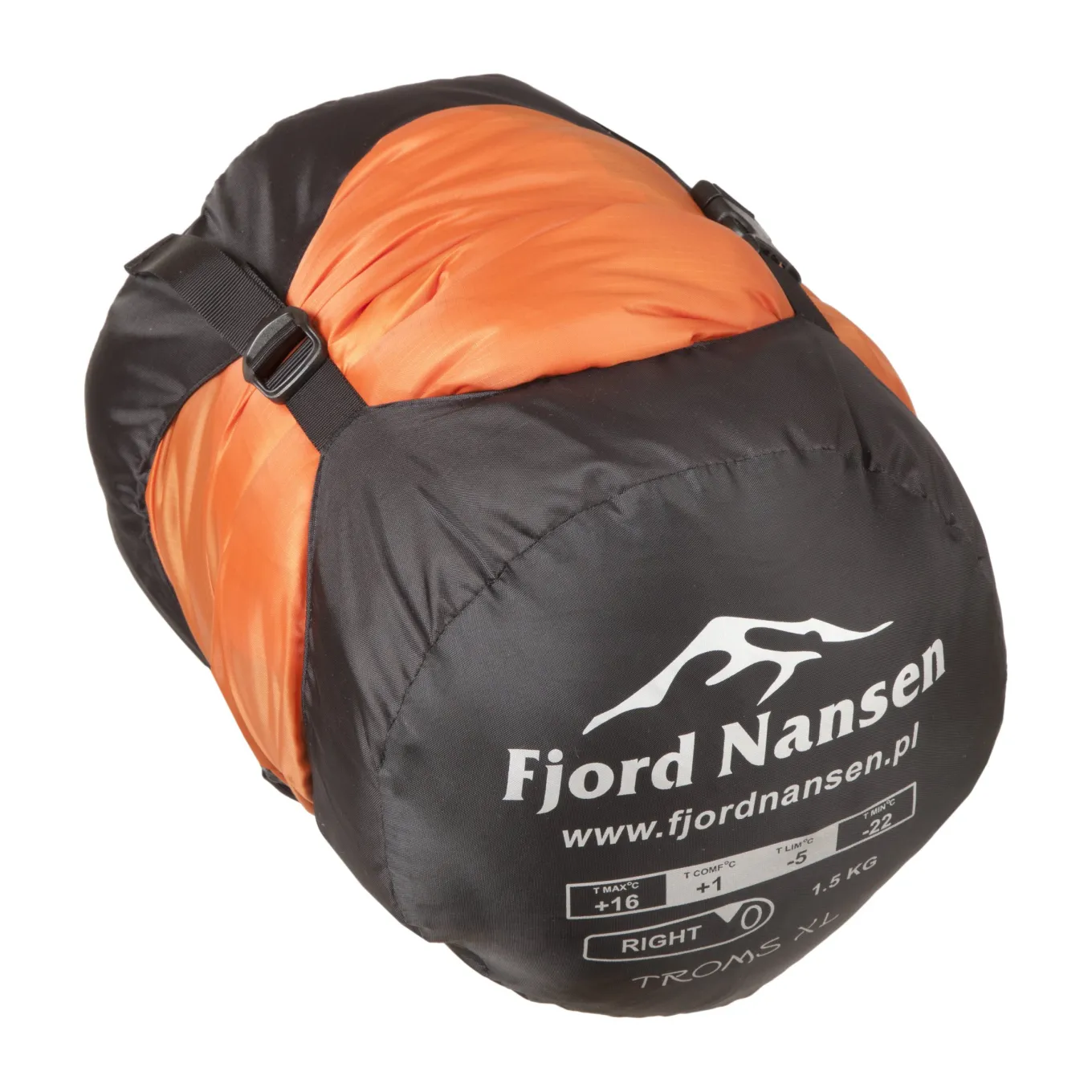 Fjord Nansen Profi|Śpiwór TROMS XL -5°C / 1514g carnelian