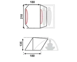 Fjord Nansen Ultralight|Profi|Przedsionek HEIMDALL ALU / 1,5 kg