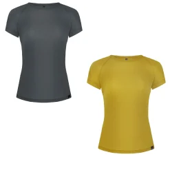 Fjord Nansen Koszulki|Bielizna|Zestaw koszulek RIX i RIX PRINT WOMEN rocky grey